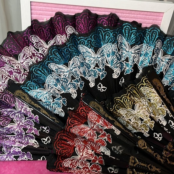 Accessories - Beautiful 18” Butterflies Fans!